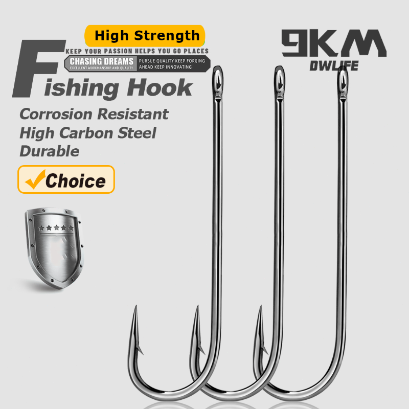 Fishing Hook Barbless - 9KM Aberdeen Hooks Langstiel-Angelhaken für Lebendköder