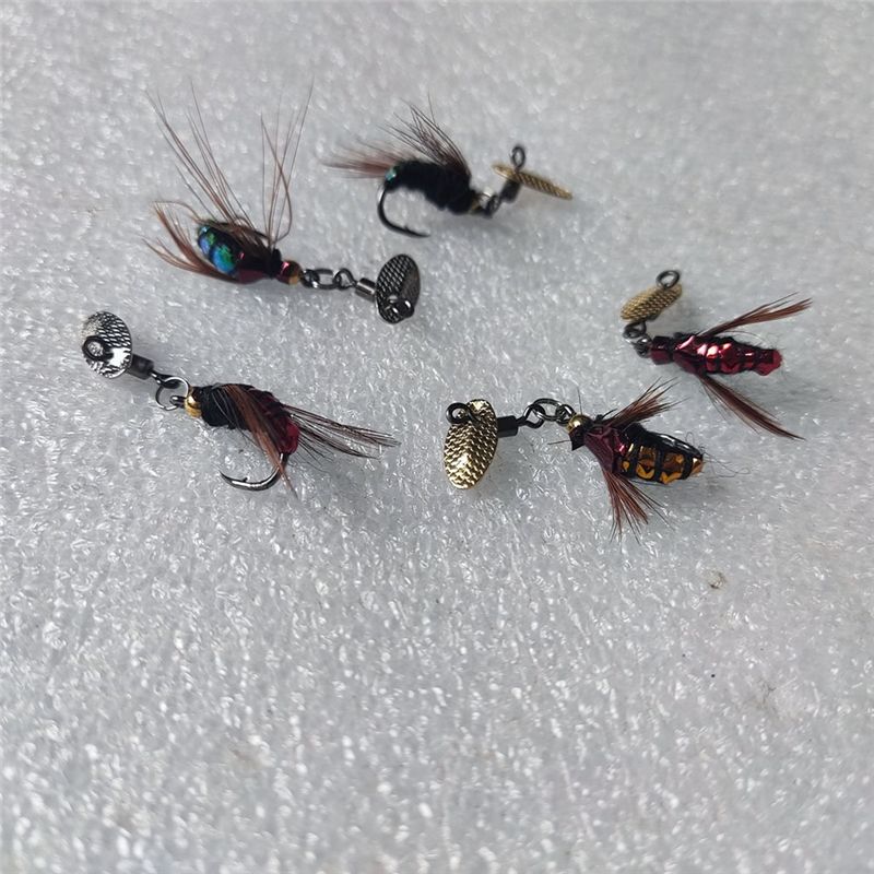 Fishing Hook - T34C Pailletten-Köder Kunstfliegen-Haken Mikro-Objekt Angelset Insekten-Haken