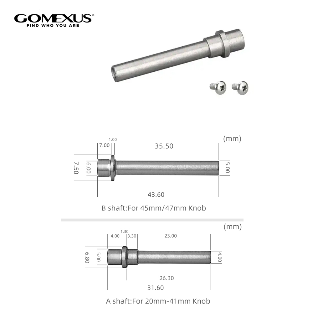 Shimano Reel Stradic - Gomexus Legierungs-Rollenwelle und -Lager für Shimano