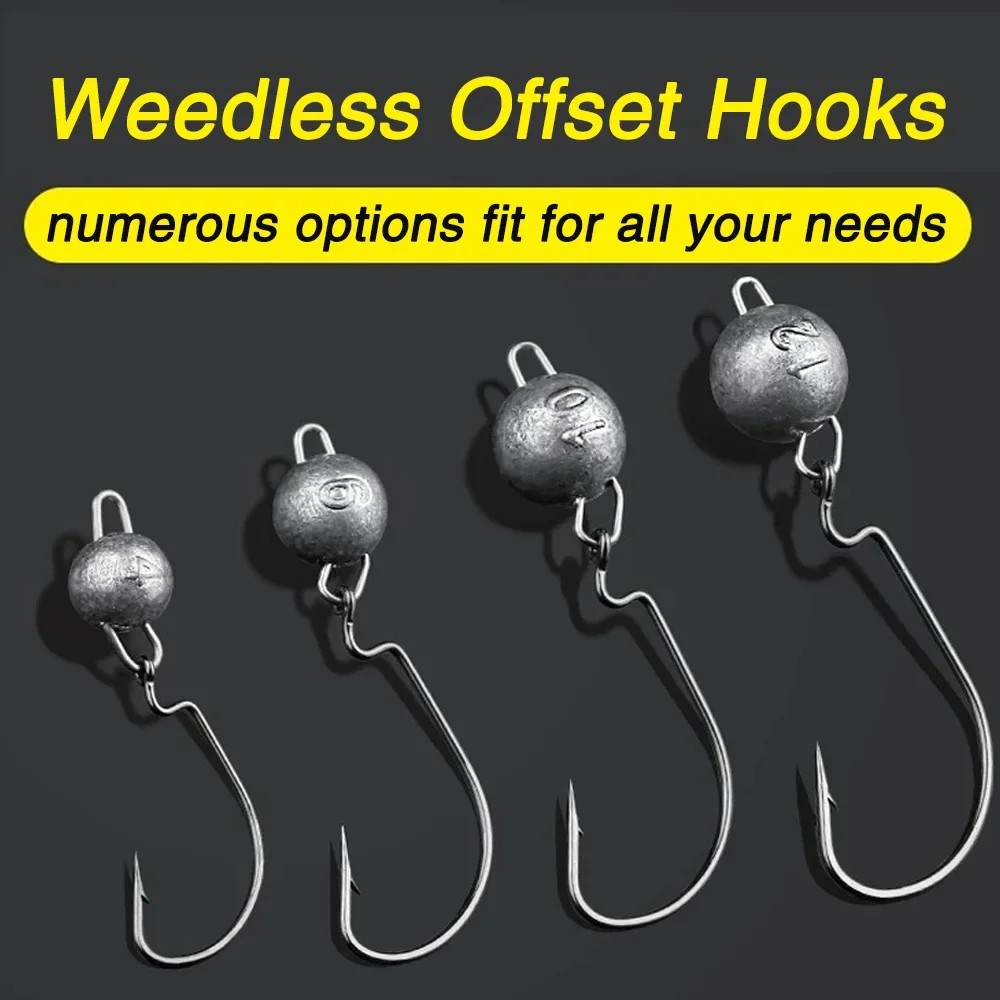 5 stücke Metall Jig Kopf Wurm  – Fishing Hook Offset Bewertung und Preis